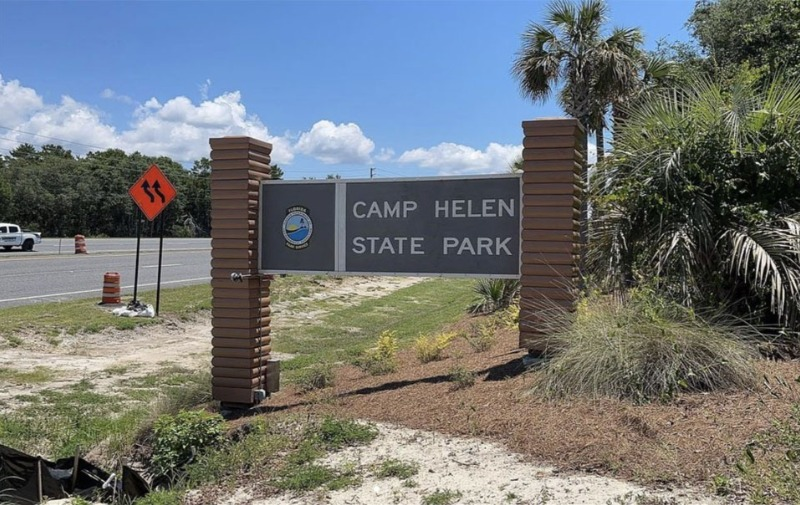 Inlet Beach Camp Helen State Park entrance