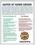 South Walton Fire District Safer At Home Order Graphic